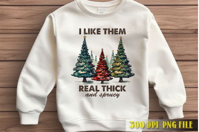 Thick Pine Christmas Trees