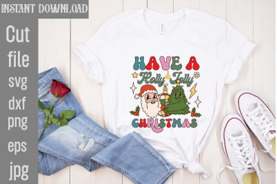 Have A Holly Jolly Christmas&2C;Retro Christmas Bundle&2C; Christmas Sublima