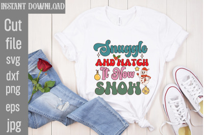 Snuggle And Watch It Now Snow&2C;Retro Christmas Bundle&2C; Christmas Sublim