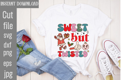 Sweet But Twisted&2C;Retro Christmas Bundle&2C; Christmas Sublimation Bundle