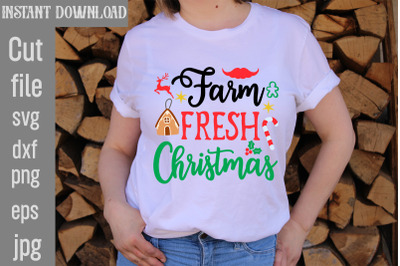 Farm Fresh Christmas SVG cut file&2C;Christmas SVG Design&2C; Christmas Tree