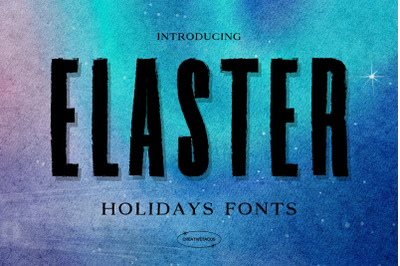 Elastor Holidays Font