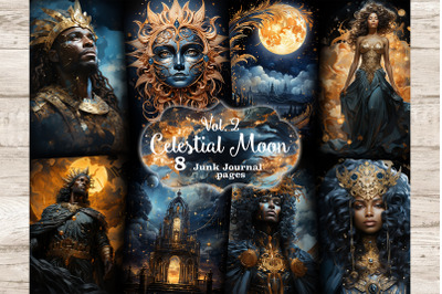 Celestial Moon Journaling Pages | Ephemera Pack