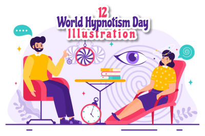 12 World Hypnotism Day Illustration