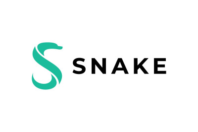 letter s snake logo vector template logo design