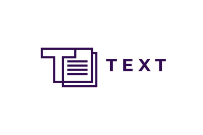 letter t document vector template logo design