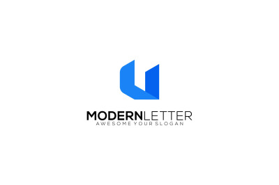 letter u vector template logo design