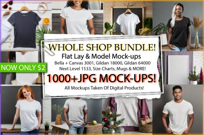 Whole Shop Mockup Bundle/1000+Mockup