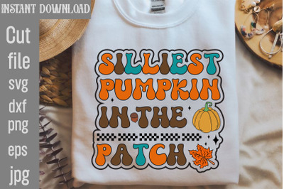Silliest Pumpkin In The Patch SVG cut file&2C;Retro Thanksgiving Bundle&2C;T