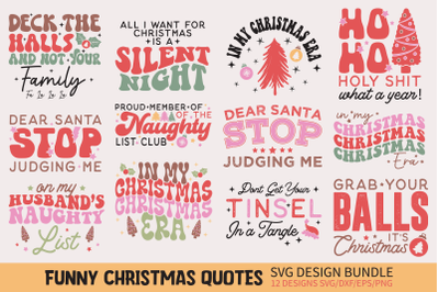 Funny Christmas Quotes Bundle