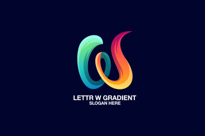 letter w vector template logo design