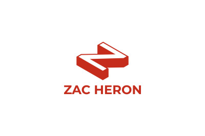 letter z or n vector template logo design