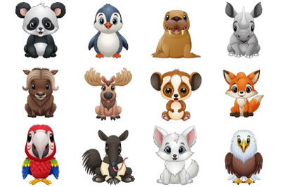 Set of Fourteen Little Animal Collection