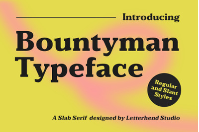 Bountyman Typeface