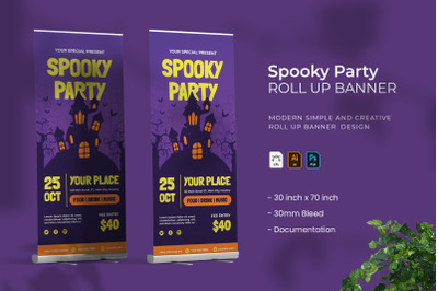 Spooky Party - Roll Up Banner