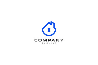 lock keyhole vector template logo design