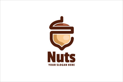 nut vector template logo design