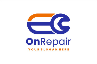 repair tool vector template logo design