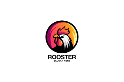 rooster vector template logo design