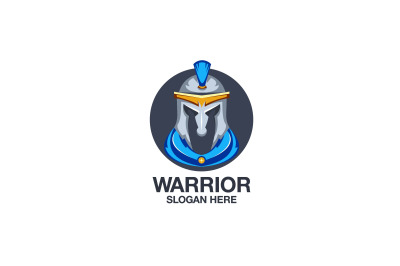 spartan warrior logo vector template logo design