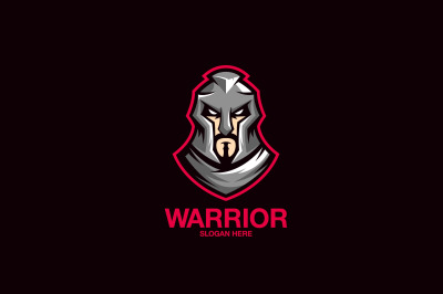spartan warrior vector template logo design