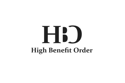 triple letter hbd vector template logo design