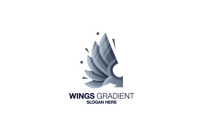 wings vector template logo design