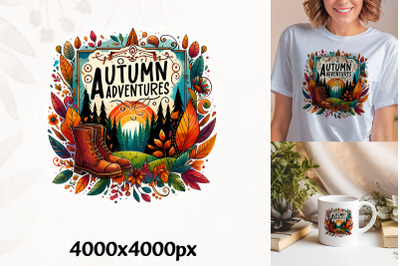 Adventure Awaits Autumn Art