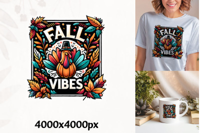 Fall Vibes Floral Artwork