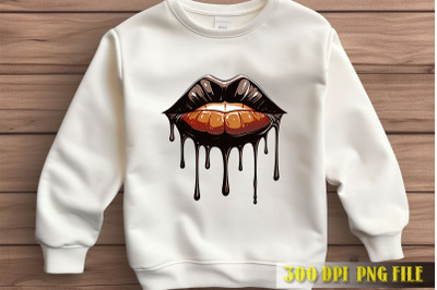 Lips Dripping Melanin Art