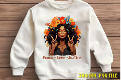 Peace Love Justice Artwork