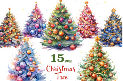 Christmas Decorated Tree PNG | Xmas Tree Clipart