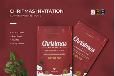 Christmas - Party Invitation