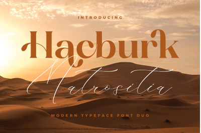 Hacburk Matrositia Font Duo