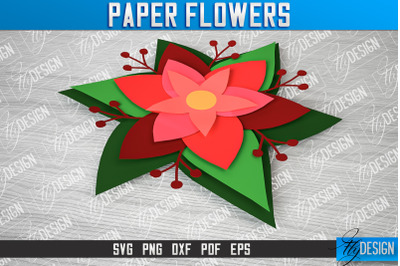 Paper Flower SVG Design | Flower SVG Design | Mothers Day Gift