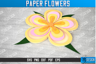 Paper Flower SVG Design | Flower SVG Design | Mothers Day Gift