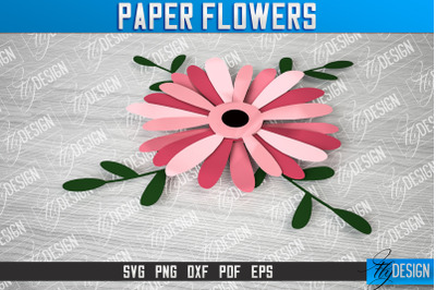 Paper Flower SVG Design | Flower SVG Design | Mothers Day Gift