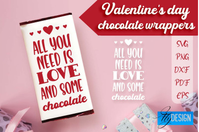 Valentine&amp;&23;039;s Day Chocolate Wrapers SVG | Chocolate Wrapers Design