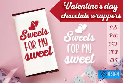 Valentine&#039;s Day Chocolate Wrappers SVG | Chocolate Wrappers Design