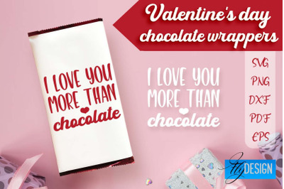 Valentine&amp;&23;039;s Day Chocolate Wrapers SVG | Chocolate Wrapers Design