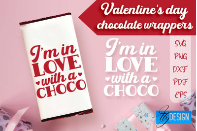 Valentine&#039;s Day Chocolate Wrappers SVG | Chocolate Wrappers Design