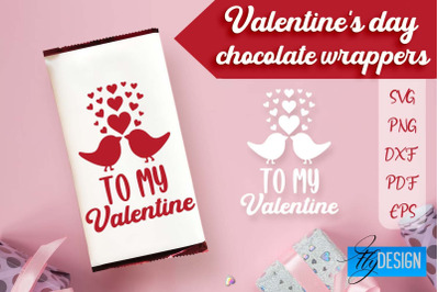 Valentine&#039;s Day Chocolate Wrappers SVG | Chocolate Wrappers Design