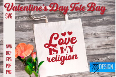 Valentine&#039;s Day Tote Bag | Quotes SVG Design | Valentine&#039;s Day Quotes