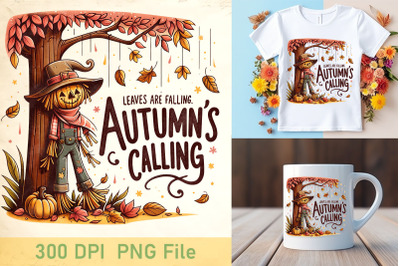 Autumn&#039;s Calling Scarecrow Graphic