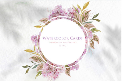 13 Watercolor Hydrangea Card