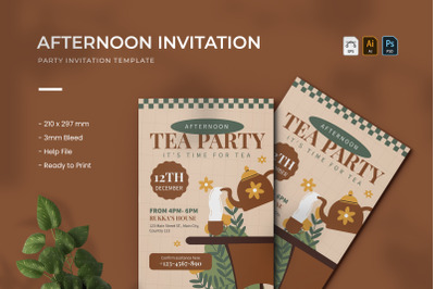 Afternoon Tea - Party Invitation