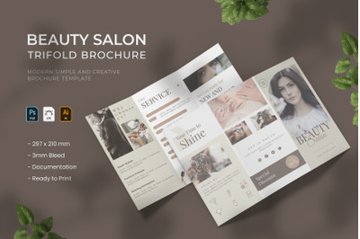 Beauty Salon - Trifold Brochure