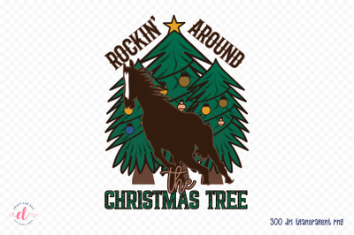 Rockin Around the Christmas Tree PNG Sublimation