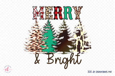 Wester Christmas Sublimation - Merry &amp; Bright