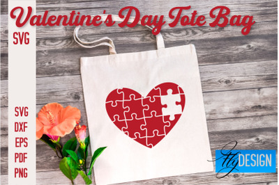 Valentine&#039;s Day Tote Bag | Quotes SVG Design | Valentine&#039;s Day Quotes